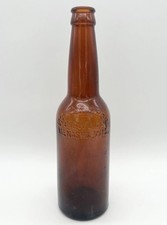 Antique Walter Bros Brewing Co Menasha WI Embossed Brown Beer Bottle Wisconsin picture