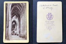 France, Toul, Cathédrale, 1877 vintage cdv albumen print - Gilbert photo, Toul. picture