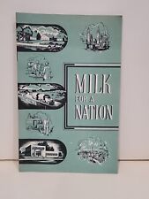 1945 Milk For a Nation National Dairy Council Booklet Illustrated WW2 Nutrition picture