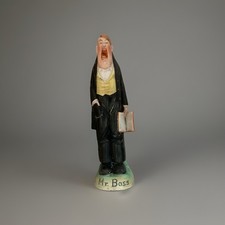 Vintage Schafer and Vater, German Porcelain Mr. Bass - Tall Singer in Tuxedo 8” picture