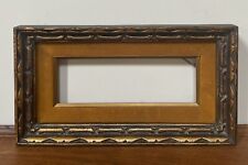 VTG Gilt Ornate Velvet Liner Wooden Art Frame-17.25x9.25x1-5/8”/Fit 12x4”-Hefty picture