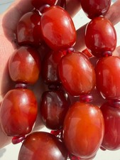 Vintage Bakelite Beads and a bracelet (1949) by Catalin Faturan weight: 285 gram picture