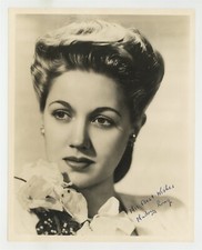 Audrey Long 1945 Character Actress Hand Signed Dbl Wt 8x10 Portrait Photo J14020 picture