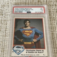 1978 Topps PSA 5Mexican Superman The Movie Mexican #1 Versión On Spanish picture