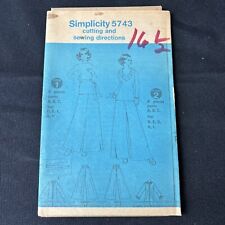 1973 Simplicity Sewing Pattern 5743 Womens Palazzo Pants & Tops 2 Styles Sz 16.5 picture