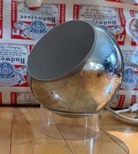 VTG MCM Silver Chrome Eyeball Spotlight Lamp Lucite Base Sonneman Kovac Style picture