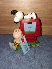 Vntg Westland Peanuts Snoopy & Charlie Brown Doghouse Photo Frame #8262 NWT picture