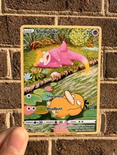 Slowpoke and Psyduck Fan Art Trading Card Handmade Custom Collectible Card picture