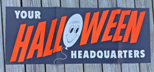Vintage Ben Franklin 5 and Dime Store Hanging Halloween Sign 44