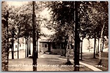 Vtg Walker Minnesota MN Journeys End Lodge Leech Lake 1940s RPPC Postcard picture