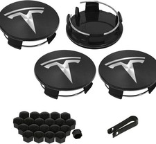 4 Pack Exterior Decoration Wheel Center Cover for Tesla Model 3 Model Y,56mm Hub picture