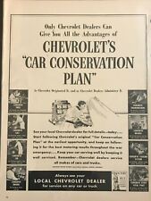 1942 Vintage CHEVROLET DEALERS CHEVROLET'S 