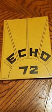 1972 Bedford PA Yearbook~Echo 72~Bedford Bisons~EXC picture