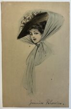 Schlesinger Bros. New York Hand Colored Woman Postcard, Unposted Card picture