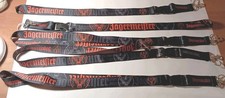 5 New Old Stock Vintage Jagermeister Lanyards Detach Key Chain Fob Black Orange picture