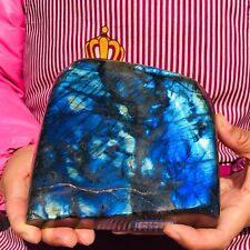 4.15LB Natural Gorgeous Labradorite Quartz Crystal Stone Specimen Healing picture