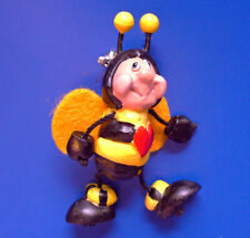 Russ PIN Valentines Vintage BUMBLEBEE Bee Man Anthropomorphic Jointed Brooch picture