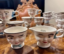Set of 16 Baileys His & Hers Winking Face Yum Cups Era 1996 picture