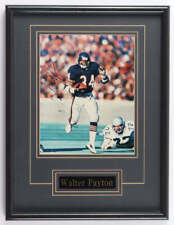 Walter Payton Signed Bears Custom Framed Photo (Beckett) picture