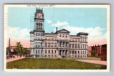 Louisville KY-Kentucky, City Hall, c1929 Antique Vintage Souvenir Postcard picture