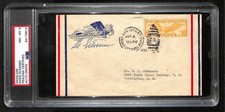 Hugo Eckener Signed/Autographed FDC Envelope Graf Zeppelin d. 1954 PSA 201847 picture