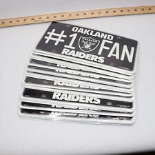 BULK DISCOUNT | Novelties NFL Oakland Raiders #1 Fan Metal Plate Tag MTF1701 picture