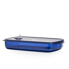 Tupperware Vent N Serve Large Shallow Container Microwave Safe NEW picture