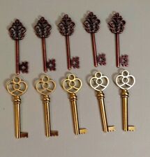 Orisha keys 5 Copper key For Oya, Oba Obba Nani Elegua Ogun etc Llaves Yewa picture