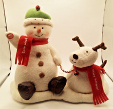 Hallmark 2004 Jingle Pals Singing Snowman and Dog Animated Christmas Plush VIDEO picture