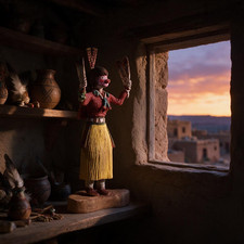 Navajo Maiden Kachina by the Legendary Vern Mahkee - Spectacular picture