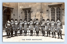 RPPC 1920'S.. THE KING'S BODYGUARDS. POSTCARD A1 picture