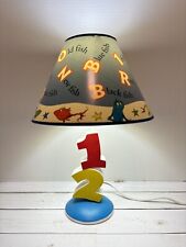 Rare Dr Seuss ‘One Fish Two Fish’ Numbers Lamp w/ Shade & Original Box 2001 picture