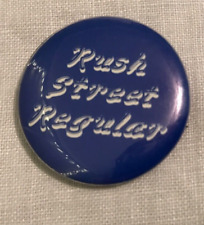 Vintage Rush Street Regular Rush Street Chicago Pinback Button picture