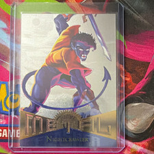 1995 Fleer Marvel Power Grid Nightcrawler Agility #108 Silver Flasher picture