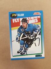 Pat Falloon Score 1991 Sharks Autograph Card Signed Hockey 640 1991 picture
