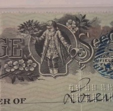 SLING'S πͺ Vintage Greene NY Bank Check Page Seed Company Kool π¨ Artwork π picture