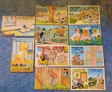 Lot of 10 WW2 Era 1940s Comic Postcards Comical Some Unposted  picture