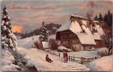 c1910s German MERRY CHRISTMAS Postcard 