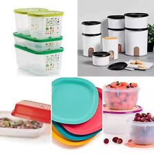 Tupperware Family Bundle Reminder Canister Plate Mixing Bowl Marinate Set picture