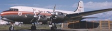 Canadair Four Canada Transport Airplane Mahogany Kiln Dry Wood Model Small New picture