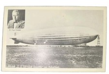 WWII Luftschiff LZ 127 Graf Zeppelin Postcard Blimp Airship RPPC Dr Hugo Eckener picture