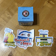 BRAND NEW 7 Brew Doh 7 Brew Coffee Stress Toy w/ Box + LIMITED EDITION STICKERS picture