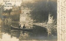 1908 La Grange Missouri Lewis County Wyconda Canoe RPPC real photo 1074 picture