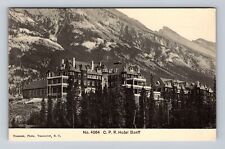 Banff-Alberta, Canadian Pacific Railroad Hotel, Advertising Vintage Postcard picture