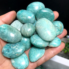 1000g 100pcs Natural Amazonite Untreated Cabochon Loose Gemstones Wholesale 238 picture