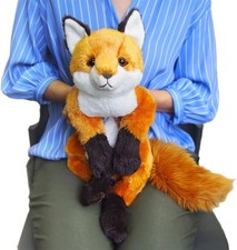 Sun Lemon Lap-Sized Fox Plush M Size 60cm Knee Series Japan picture