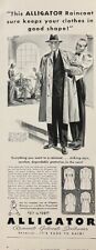 Rare 1941 Original Vintage Alligator Mens Raincoat Fashion Advertisement Ad picture