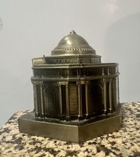 Vintage Banthrico Goldome Buffalo Savings Bank Metal Coin Bank Limited Edition picture