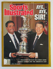 RONALD REAGAN 1987 Sports Illustrated Americas Cup Dennis Conner (Feb 16 photo) picture