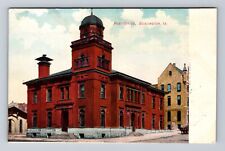 Burlington IA-Iowa, United States Post Office, Antique Vintage Postcard picture
